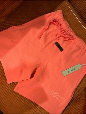 Peach Coral Essentials Shorts